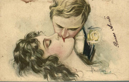 ILLUSTRATION SIGNEE ADOLFO BUSI LE BAISER - Busi, Adolfo