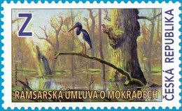 Czech Republic - 2021 - Wetlands Protection - RAMSAR Convention - Black Stork - Mint Stamp - Ungebraucht