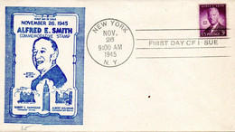 USA. N°488 De 1945 Sur Enveloppe 1er Jour. Alfred E. Smith. - 1941-1950