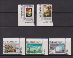 CYPRUS  ( TURKEY )    1983   Anniversaries  And  Events     Set  Of  5    USED - Gebraucht