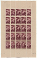 France // 1930-1945 // 1938 // Monument à La Gloire De L'infanterie No.Y&T 386 En Feuilles De 25 Timbres Neufs** - Unused Stamps