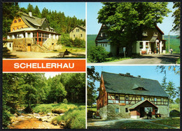 F1723 - TOP Schellerhau Ferienheim Richtkrone Konsum Gaststätte Oberer Hof Bergklause - Bild Und Heimat Reichenbach - Schellerhau