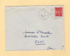 Poste Navale - Porte Avions Bearn - 1956 - Timbre FM - Seepost