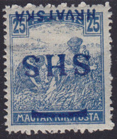 294.Yugoslavia SHS Croatia 1918 Definitive ERROR Inverted Overprint MH Michel 73 - Geschnittene, Druckproben Und Abarten