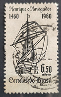 A 100 Brazil Stamp Air Infante Dom Henrique Ship Portugal 1960 Circulated 1 - Other & Unclassified