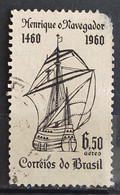 A 100 Brazil Stamp Air Infante Dom Henrique Ship Portugal 1960 Circulated 4 - Other & Unclassified