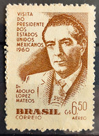 A 90 Brazil Stamp President Of Mexico Adolfo Lopes Mateos 1960 3 - Other & Unclassified