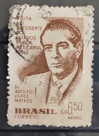 A 90 Brazil Stamp President Of Mexico Adolfo Lopes Mateos 1960 Circulated 3 - Andere & Zonder Classificatie