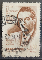 A 90 Brazil Stamp President Of Mexico Adolfo Lopes Mateos 1960 Circulated 4 - Andere & Zonder Classificatie