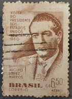 A 90 Brazil Stamp President Of Mexico Adolfo Lopes Mateos 1960 Circulated 7 - Andere & Zonder Classificatie