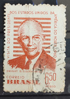 A 91 Brazil Stamp US President Eisenhower 1960 Circulated 3 - Andere & Zonder Classificatie