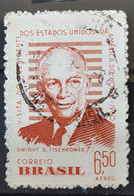 A 91 Brazil Stamp US President Eisenhower 1960 Circulated 5 - Sonstige & Ohne Zuordnung