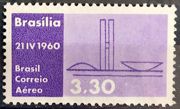 A 93 Brazil Stamp Air Inauguration Of Brasilia National Congress 1960 1 - Andere & Zonder Classificatie