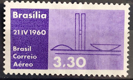 A 93 Brazil Stamp Air Inauguration Of Brasilia National Congress 1960 2 - Other & Unclassified