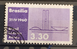 A 93 Brazil Stamp Air Inauguration Of Brasilia National Congress 1960 Circulated 3 - Other & Unclassified