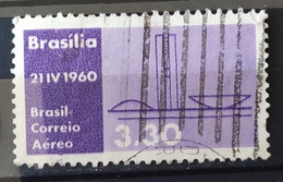 A 93 Brazil Stamp Air Inauguration Of Brasilia National Congress 1960 Circulated 6 - Other & Unclassified