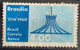 A 94 Brazil Stamp Air Inauguration Of Brasilia Cathedral Religion 1960 2 - Sonstige & Ohne Zuordnung