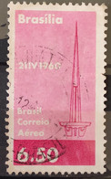 A 95 Brazil Stamp Air Inauguration Of Brasilia TV Tower Communication 1960 Circulated 6 - Other & Unclassified