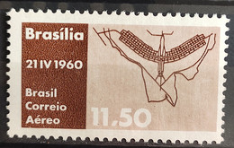 A 96 Brazil Stamp Air Inauguration Of Brasilia Pilot Plan 1960 1 - Sonstige & Ohne Zuordnung