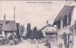 Vufflens La Ville VD, Rue Animée, La Poste Et L'Eglise (3908) - Vufflens-la-Ville