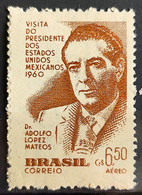 A 90 Brazil Stamp President Of Mexico Adolfo Lopes Mateos 1960 2 - Sonstige & Ohne Zuordnung