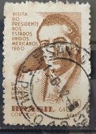 A 90 Brazil Stamp President Of Mexico Adolfo Lopes Mateos 1960 Circulated 8 - Andere & Zonder Classificatie