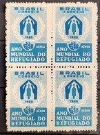 A 92 Brazil Stamp World Refugee Year 1960 Block Of 4 1 - Sonstige & Ohne Zuordnung