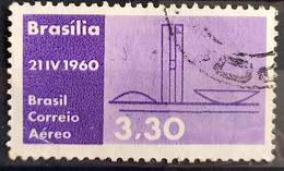 A 93 Brazil Stamp Air Inauguration Of Brasilia National Congress 1960 Circulated 1 - Other & Unclassified