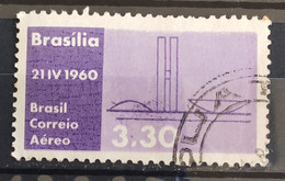 A 93 Brazil Stamp Air Inauguration Of Brasilia National Congress 1960 Circulated 4 - Other & Unclassified