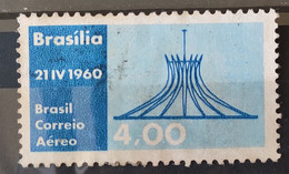 A 94 Brazil Stamp Air Inauguration Of Brasilia Cathedral Religion 1960 Circulated 7 - Sonstige & Ohne Zuordnung