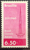 A 95 Brazil Stamp Air Inauguration Of Brasilia TV Tower Communication 1960 3 - Sonstige & Ohne Zuordnung