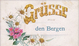 AK Grüsse Aus Den Bergen - Edelweiss - K.u.k. Feldpost Stabsabteilung D Sturm-Halbbaons Des Rayon II - 1918 (56271) - Flowers
