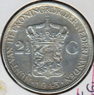 @Y@    Nederland  2 1/2  Gulden 1943  Wilhelmina   (5203) - 2 1/2 Gulden