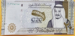 Saudi Arabia 20 Riyals 2020 And 200 Riyals 2021 P-New UNC, One Each From A Bundle - Saudi-Arabien