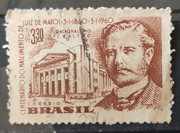 C 446 Brazil Stamp Centenary Luiz De Matos Christian Rationalism Religion Personality 1960 Circulated 8 - Sonstige & Ohne Zuordnung