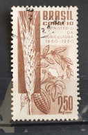 C 450 Brazil Stamp Centenary Ministry Of Agriculture Wheat Corn Cotton 1960 Circulated 4 - Other & Unclassified