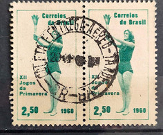 C 453 Brazil Stamp Spring Games Women 1960 Pair Circulated 1 - Andere & Zonder Classificatie