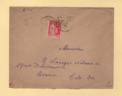 Convoyeur - Sens A Troyes - 1933 - Type Paix - Poste Ferroviaire