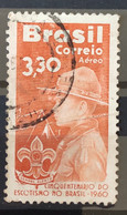 A 99 Brazil Stamp Air 50 Years Scouting Scout 1960 Circulated 4 - Sonstige & Ohne Zuordnung