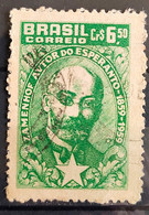 C 447 Brazil Stamp Centenary Lazaru Zamenhof Esperanto Education Personality 1960 Circulated 1 - Other & Unclassified