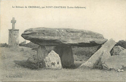 CPA FRANCE 44 "Pontchâteau, Le Dolmen De Crossac" - Pontchâteau