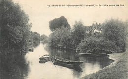 CPA FRANCE 44 "Saint Sebastien Sur Loire, La Loire Entre Les Iles" - Saint-Sébastien-sur-Loire