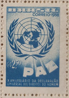 Brazil Stamp C 429 Stamp Universal Declaration Of Human Rights Map 1958 - Autres & Non Classés