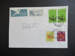 RSA / Süd - Afrika 1977 Air Mail Nach Israel R-Zettel Parlement Parliament K. Stad / Cape Town Volksraad Kaapstad - Covers & Documents
