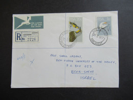 RSA / Süd - Afrika 1977 Air Mail Nach Israel R-Zettel Parlement Parliament K. Stad / Cape Town Volksraad Kaapstad - Brieven En Documenten