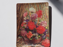 3d 3 D Lenticular Stereo Postcard Spring Bouquet  A 212 - Stereoskopie