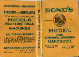 Catalogue BOND'S 1937-1938 MODEL HANDBOOK 1st Edition - Inglés