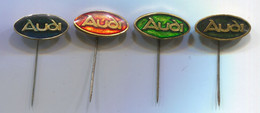 AUDI - Car, Auto, Automotive, Vintage Pin, Badge, Abzeichen, 4 Pcs - Audi