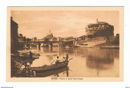 ROMA:  TEVERE  E  CASTEL  SANT' ANGELO  -  FP - Fiume Tevere