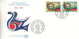 Nations Unies - Genève - Lettre De 1976 - Oblit Genève - Valeur 8 Euros - Covers & Documents